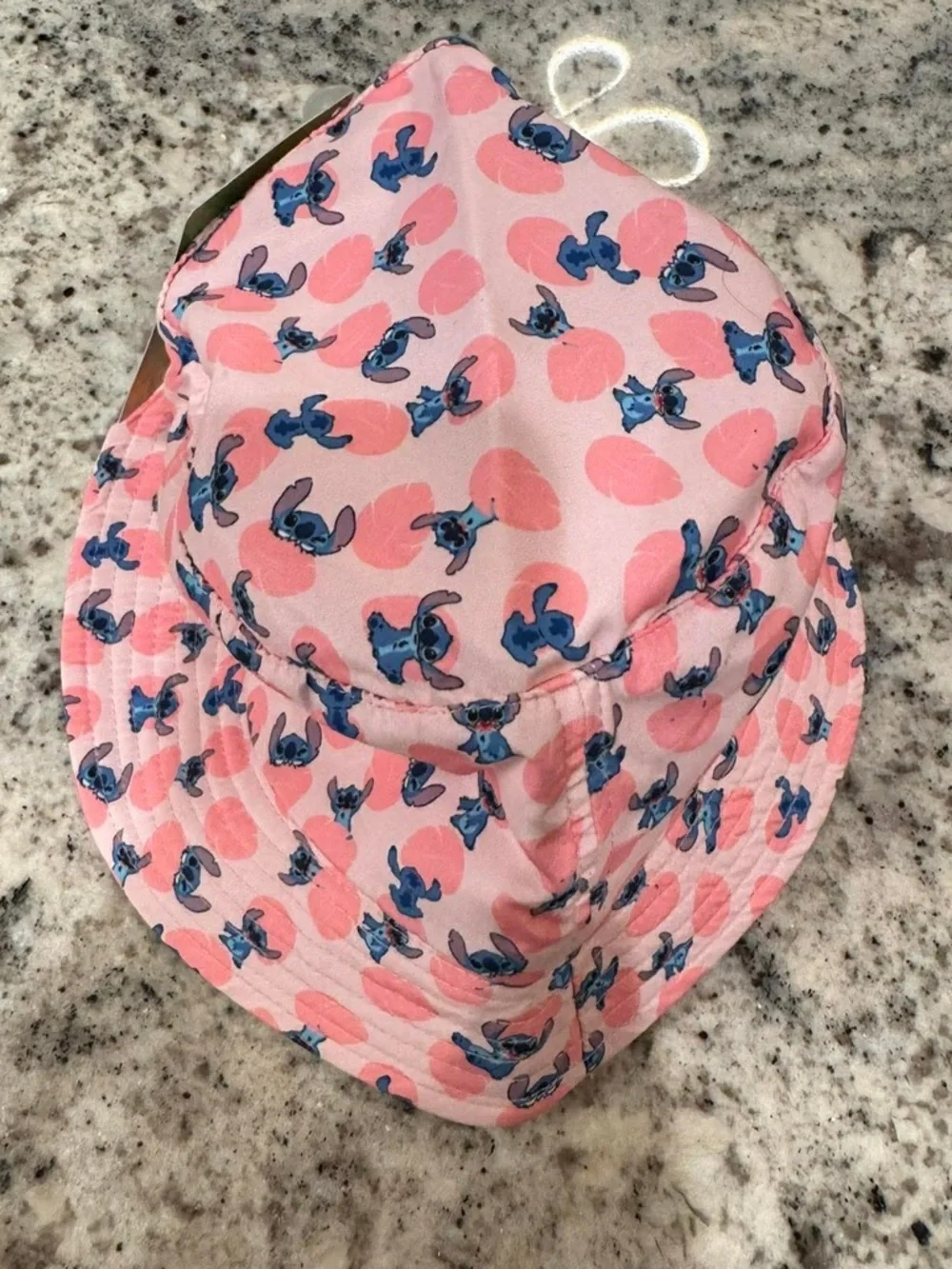 Stitch Pink Bucket Hat with Blue Character Print 4+ years old